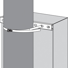 B-Line Pole Mounting Kit; for 12" high Premier series enclosures