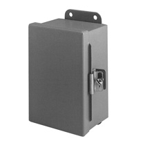 B-Line Wallmount Enclosure; 16" x 14" x 10"; Carbon Steel; Solid Cover; Hinge Connection; NEMA 12; 13