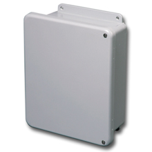 B-Line Wallmount Enclosure; 16" x 14" x 6"; Fiberglass; Solid Cover; Hinge/Screw Connection; NEMA 6P