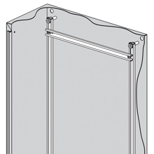 B-Line Mounting Channel; for 20" high or wide Premier series enclosures; zinc-plated
