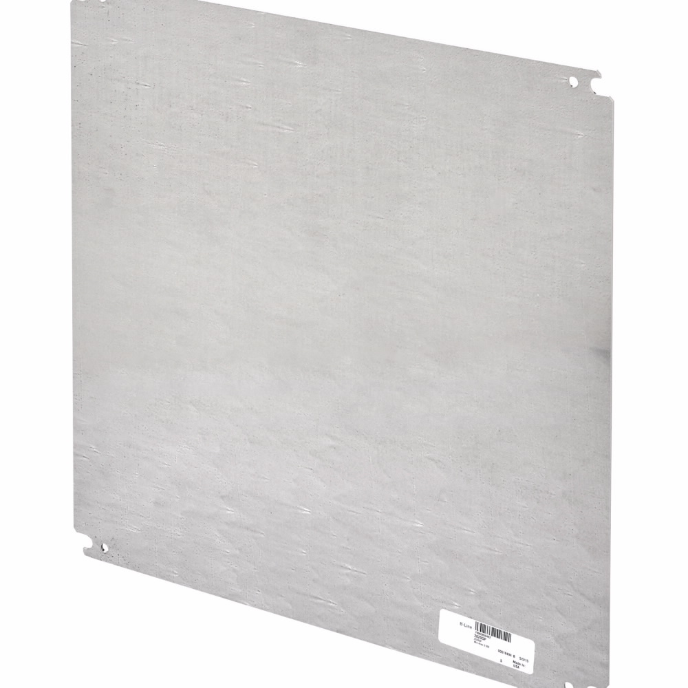 B-Line Mounting Panel; for 24" x 24" Premier series enclosure; stainless steel