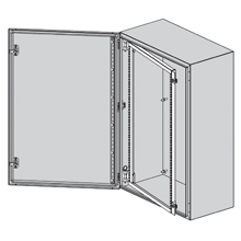 B-Line Swing-Out Rack Frame; U11; for 24" x 24" Premier series enclosures; gray ANSI 61