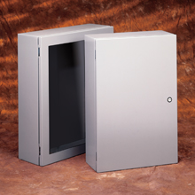 B-Line Wallmount Enclosure; 48" x 36" x 12"; Carbon Steel; Solid Door; Hinge Connection; NEMA 4