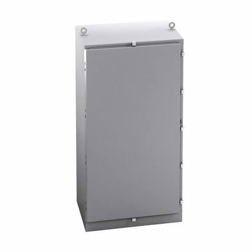 B-Line by Eaton Freestanding Enclosure; 72" x 31" x 24"; Carbon Steel; Solid Door; Hinge Connection; NEMA 4