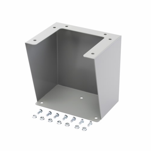 B-Line Floor Stand Kit; for NEMA 4; 4X; 12 wallmount enclosure; 12" x 10"; gray; 2 pcs.