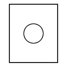 B-Line Pushbutton Enclosure; 4" x 4" x 4.75"; Carbon Steel; Solid w/ 1 30mm Hole Cover; Screw Connection; NEMA 12