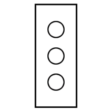 B-Line Pushbutton Enclosure; 8" x 4" x 4.75"; Carbon Steel; Solid w/ 3 30mm Holes Cover; Screw Connection; NEMA 12
