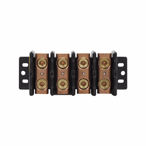 Bussmann by Eaton Power Distribution Block; 255A; 600VAC; 4-Pole; Box Terminals; 1/1 Line/Load Terminal Openings; Panel Mount