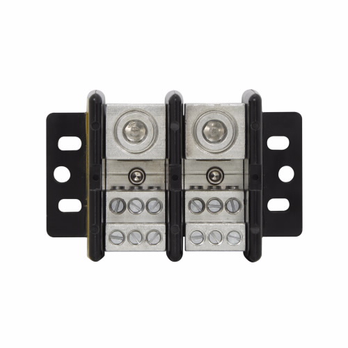 Bussmann by Eaton Power Distribution Block; 310A; 600VAC; 2-Pole; Box Terminals; 1/6 Line/Load Terminal Openings; Panel Mount