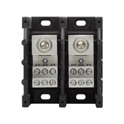 Bussmann by Eaton Power Distribution Block; 310A; 600VAC; 2-Pole; Box Terminals; 1/6 Line/Load Terminal Openings; Panel Mount