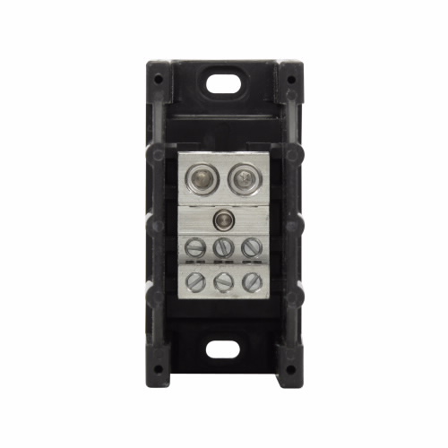 Bussmann by Eaton Power Distribution Block; 350A; 600VAC; 1-Pole; Box Terminals; 2/6 Line/Load Terminal Openings; Panel Mount