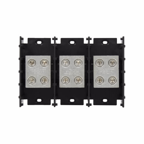 Bussmann by Eaton Power Distribution Block; 620A; 600VAC; 3-Pole; Box Terminals; 2/2 Line/Load Terminal Openings; Panel Mount