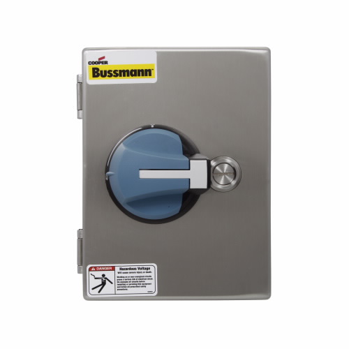 Bussmann Non-Fusible Disconnect Switch; 3-Pole; 1200A; Enclosed; NEMA 4X; Rotary; Pistol; UL 98
