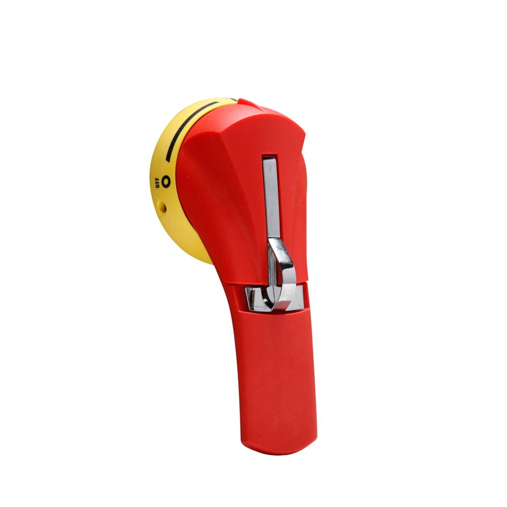 Bussmann Disconnect Switch Rotary Handle; for NEMA 1; 3R; 4; 4X; 12; heavy duty pistol handle; padlockable; defeatable; red/yellow
