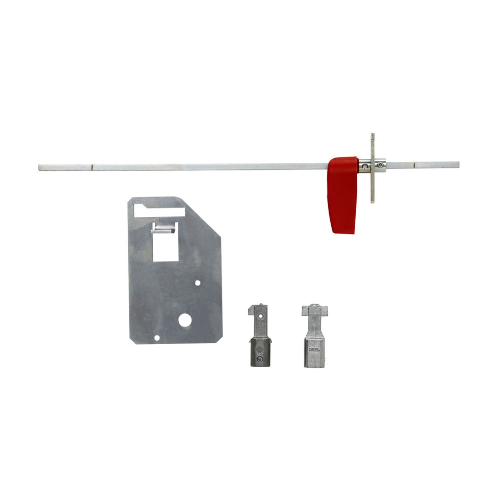 Bussmann NFPA Thru-Door Handle Kit; for front pistol handle; padlockable; red