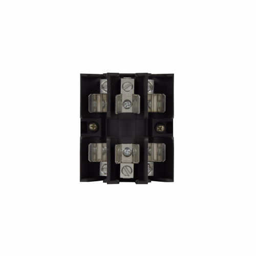 Bussmann by Eaton Pyramid Class J Fuse Block; 30A; 600VAC/600VDC; 3-Pole; Pressure Plate Connector; DIN Rail Mount