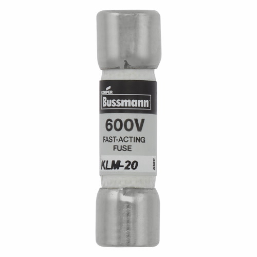 Bussmann by Eaton Midget Fast-Acting Fuse; 20A; 600VAC/600VDC