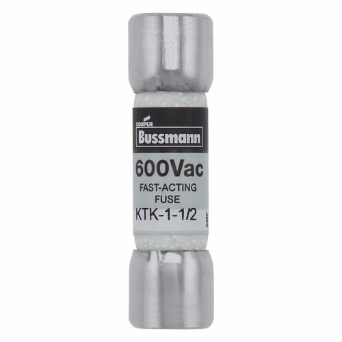 Bussmann by Eaton Limitron Midget Fast-Acting Fuse; 1-1/2A; 600VAC