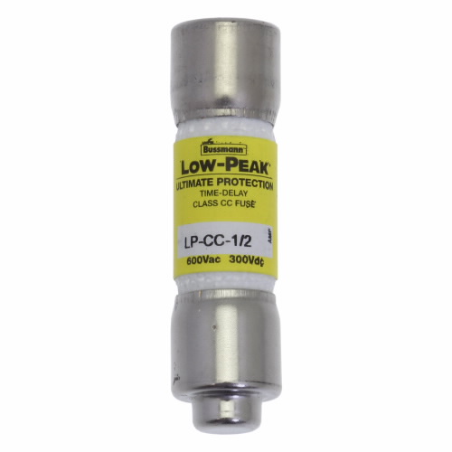 Bussmann by Eaton LOW-PEAK Class CC Time Delay Fuse; 1/2A; 600VAC/300VDC