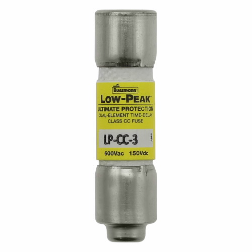 Bussmann by Eaton LOW-PEAK Class CC Time Delay Fuse; 3A; 600VAC/150VDC