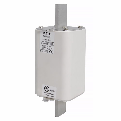 Bussmann Solar Fuse; 250A; 1500VDC; 3L Size; Blade Mount
