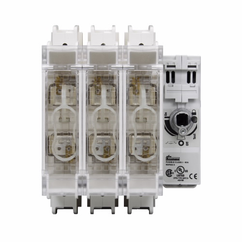 Bussmann Fusible Disconnect Switch; 3-Pole; 60A; Class J Fuse; Rotary; w/out Handle