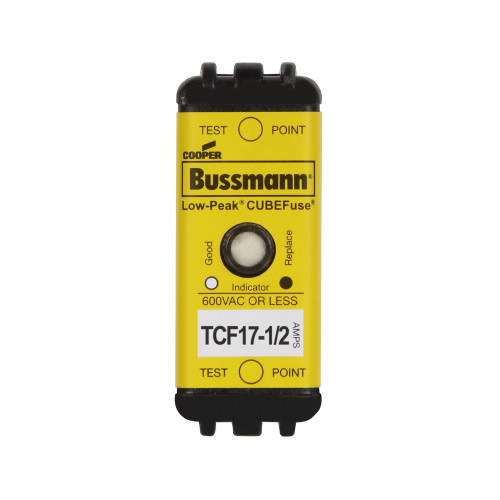 Bussmann by Eaton LOW-PEAK Class CF Time Delay Fuse; 17-1/2A; 600VAC/300VDC; Indicating