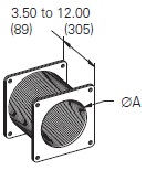 Cooper/B-Line NEMA 12 Wireway; Flexible Fitting; 6" x 6"