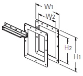 Cooper/B-Line NEMA 12 Wireway; Box Connector; 6" x 6"