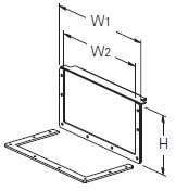 Cooper/B-Line NEMA 12 Wireway; Closure Plate; 6" x 6"