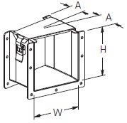 Cooper/B-Line NEMA 12 Wireway; 15° Elbow; 6" x 6"; Gray ANSI 61; Hinge Cover; Top Opening