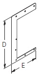 Cooper/B-Line NEMA 12 Wireway; Wireway Hanger - Drop; 8" x 8"