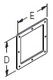 Cooper/B-Line NEMA 12 Wireway; Box Connector; 8" x 8"