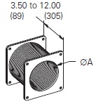 Cooper/B-Line NEMA 12 Wireway; Flexible Fitting; 8" x 8"