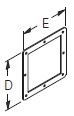 Cooper/B-Line NEMA 12 Wireway; Gasket; 8" x 8"