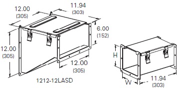 Cooper/B-Line NEMA 12 Wireway; Adapter - Hoffman/Wiegmann; 8" x 8"; Gray ANSI 61; Hinge Cover