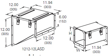 Cooper/B-Line NEMA 12 Wireway; Adapter - Square D; 8" x 8"; Gray ANSI 61; Hinge Cover