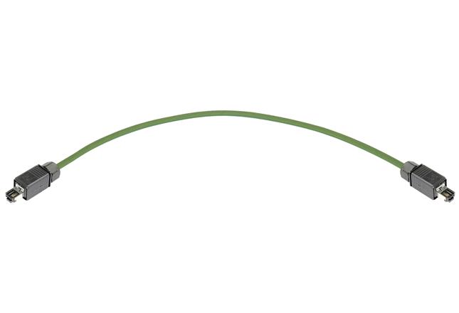 Harting PROFINET Cordset; RJ45 to RJ45; Male Straight to Male Straight; 8-Pin; 4 x 22AWG; Shielded; 3m PVC Cable