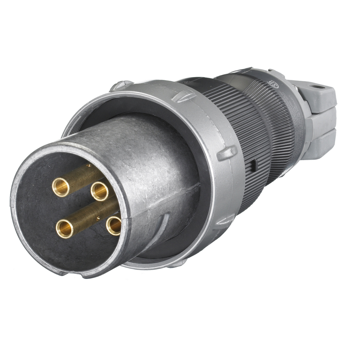 Hubbell Wiring Device-Kellems Mechanical Interlock Insulgrip Plug; 60A; 600VAC; 3-Wire; 4-Pole