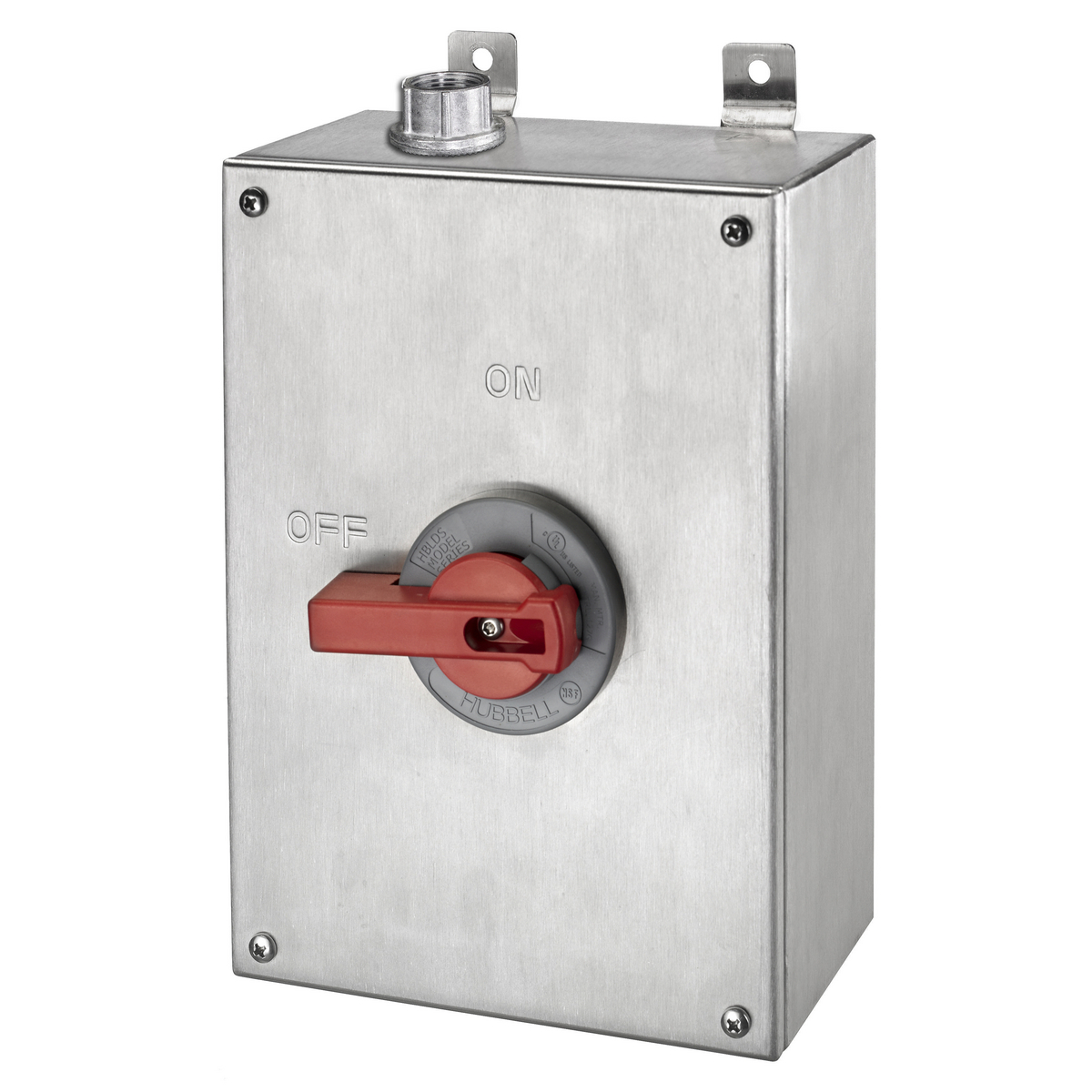 Hubbell WDK Non-Fusible Disconnect Switch; 3-Pole; 100A; Enclosed; NEMA 4X; Rotary; Selector Switch - Long Handle; UL 508