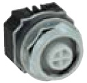 IDEC 30mm Operator - Pushbutton or Illuminated PB; Round; Full Shroud - Metal; Momentary