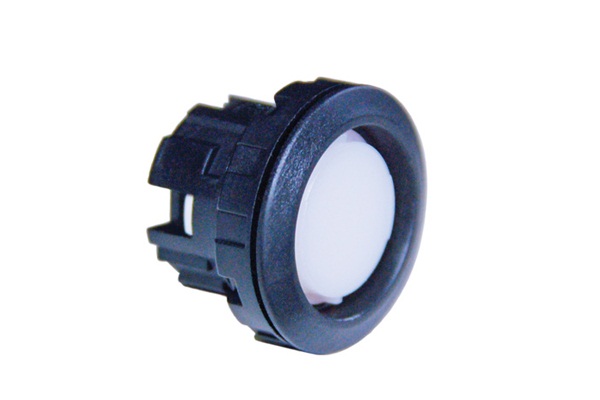 IDEC 22mm Operator - Illuminated Pushbutton; Round; Flush - Plastic; Flush Button; Momentary