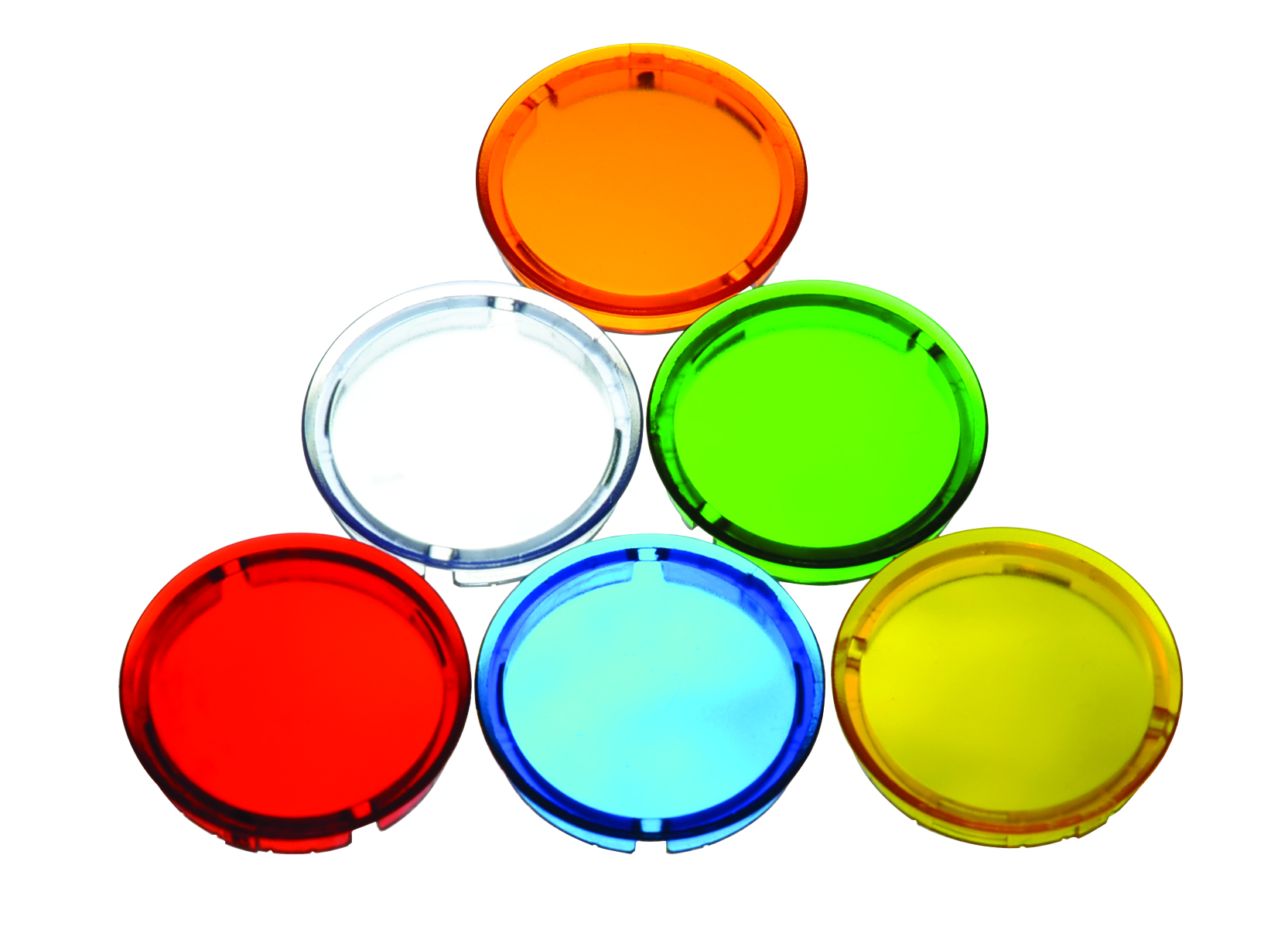 IDEC CW Replacement parts/lens; round flush; Green