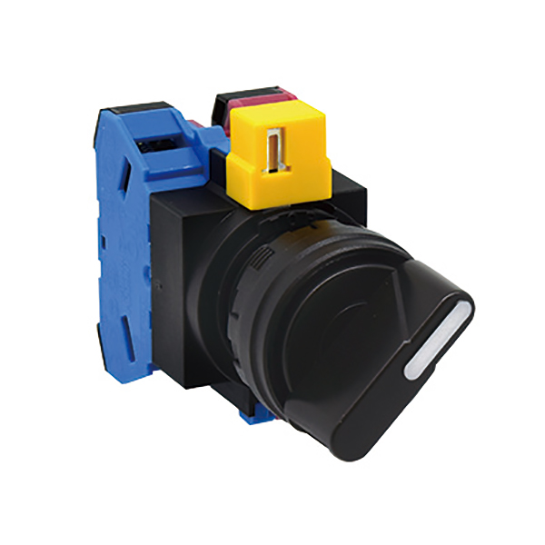 IDEC 22mm Selector Switch; Round; Black; 1NO; Maintained