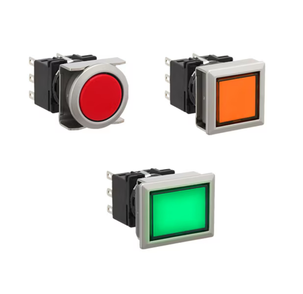 IDEC 18.2mm Illuminated Selector Switch; Round; 2-Position; SPDT; 5A (Thermal); Maintained; Black w/ White Insert; LED; 12VAC/DC
