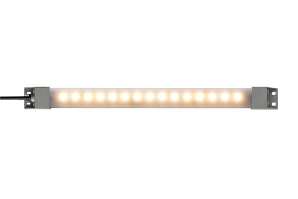 IDEC LED Machine Light; Rectangular; 330 x 27.5 x 16.mm; Warm White Light; 24VDC; IP65; Potted Cable