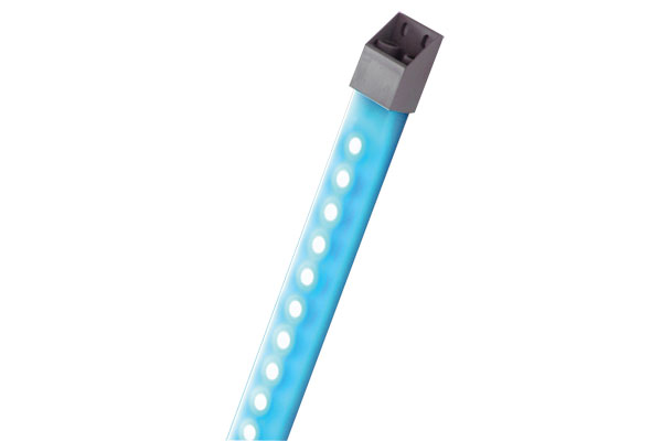 IDEC LED Machine Light; Rectangular; 580 x 27.5 x 16.mm; Blue Light; 24VDC; IP65; Potted Cable