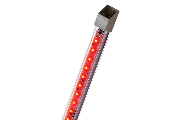 IDEC LED Machine Light; Rectangular; 1080 x 27.5 x 16.mm; Red Light; 24VDC; IP65; Potted Cable