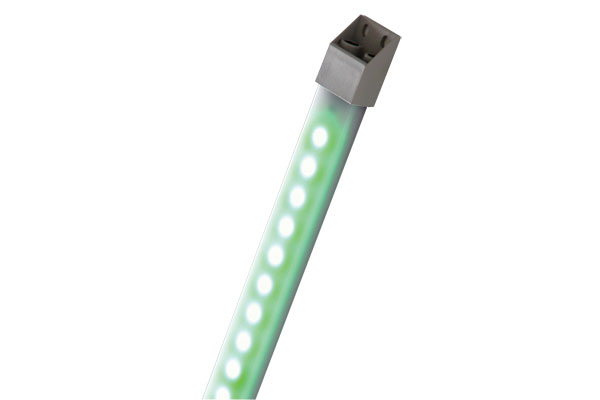 IDEC LED Machine Light; Rectangular; 1080 x 27.5 x 16.mm; Green Light; 24VDC; IP65; Potted Cable
