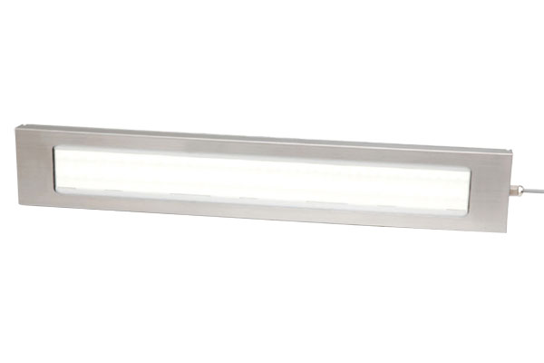 IDEC LED Machine Light; Rectangular; 510 x 84 x 24.8mm; Cool White Light; 24VDC; IP69K; Potted Cable w/ M12 QD